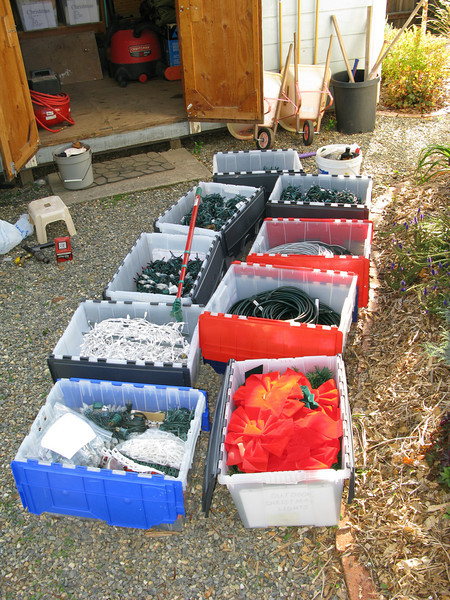 storage boxes with lights